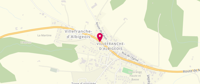 Plan de Accueil de loisirs Intercommunal - Site Villefranche D'albigeois, 35 Avenue d'Albi, 81430 Villefranche-d'Albigeois