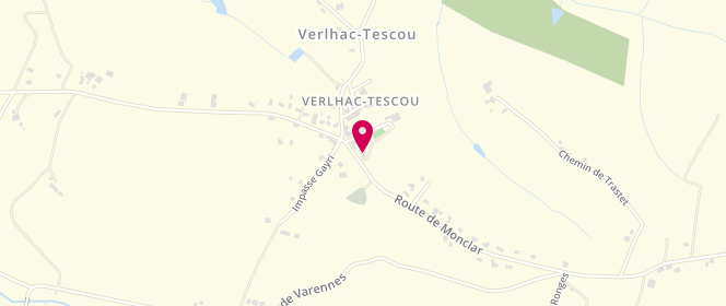 Plan de Accueil de loisirs Verlhac-Tescou, Le Bourg, 82230 Verlhac-Tescou