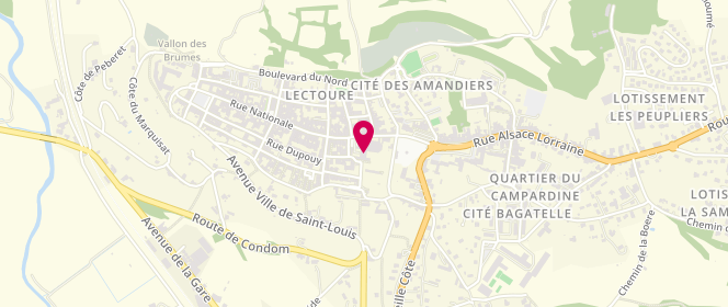 Plan de Centre de loisirs la Ribambelle, Avenue du Docteur Souviron - Ecole la Ribambelle, 32700 Lectoure