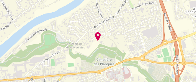 Plan de Accueil de loisirs - La Mouline - Mairie D'albi, 12 Rue du Centre Aéré, 81000 Albi