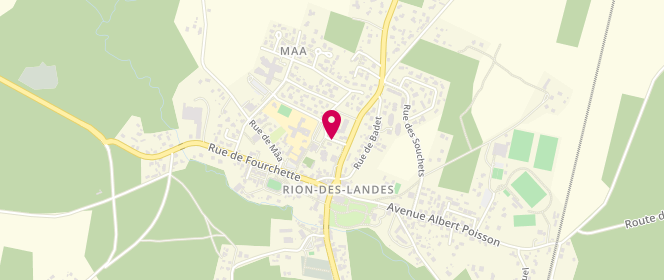 Plan de Accueil de loisirs périscolaire, extrascolaire et espace ados de Rion, Rue Jean Charles de Borda, 40370 Rion-des-Landes