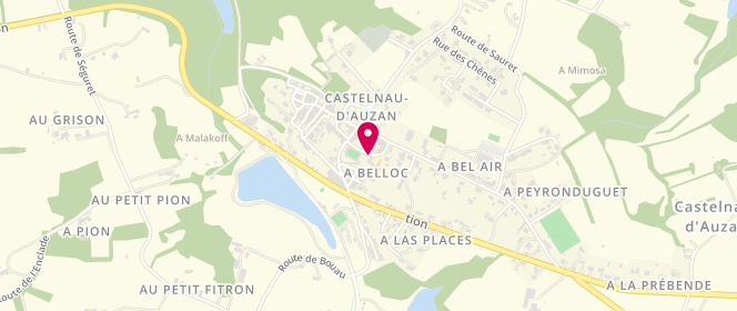 Plan de Centre de loisirs le Coffre A Malices, Rue des Ecoles, 32440 Castelnau-d'Auzan
