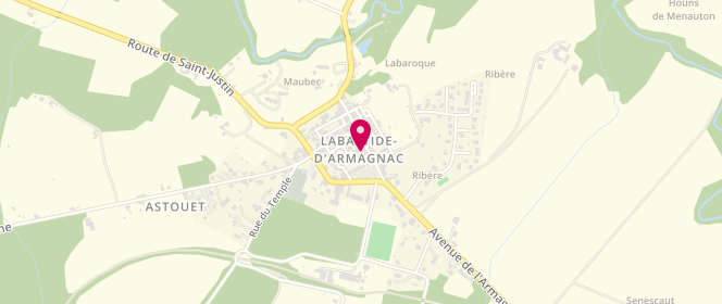 Plan de Accueil de loisirs Sivu Bas Armagnac, Au Bourg, 40240 Labastide-d'Armagnac