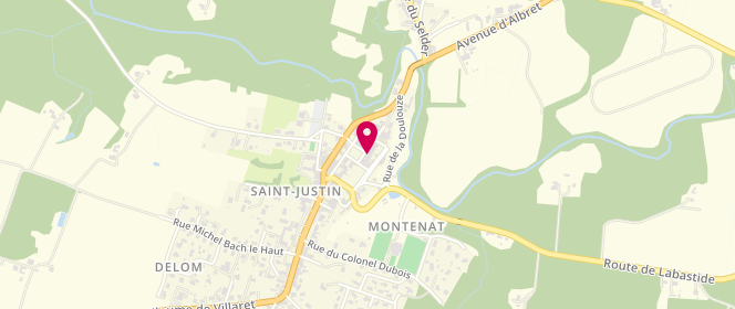 Plan de Accueil de loisirs Saint Justin, Le Bourg, 40240 Saint-Justin