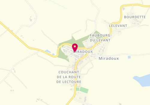 Plan de Centre de loisirs périscolaire de Miradoux, 35 Route de Lectoure - Ecole Publique, 32340 Miradoux