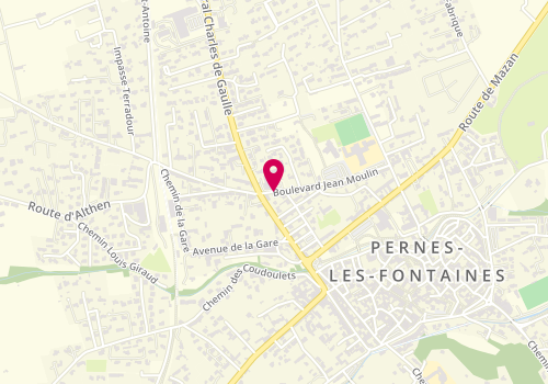Plan de Accueil de loisirs périscolaire Jean Moulin, 355 Boulevard Jean Moulin, 84210 Pernes-les-Fontaines