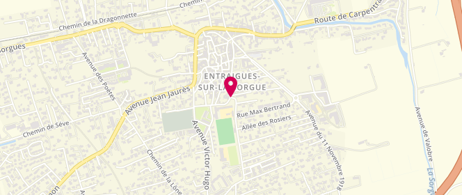 Plan de Accueil de loisirs Local Jeunes D'entraigues, 10 Avenue de Fossombrone, 84320 Entraigues-sur-la-Sorgue