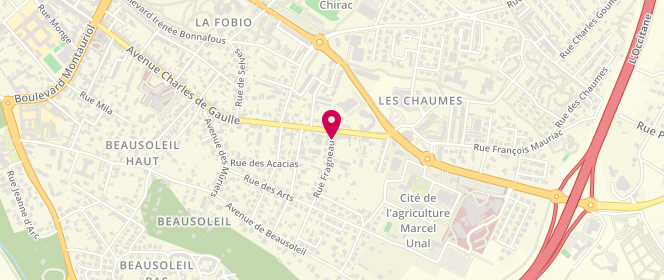 Plan de Accueil de loisirs Jean Malrieu, 390 Rue Fragneau, 82000 Montauban