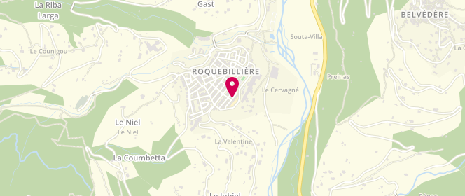 Plan de périscolaire de Roquebillière, Rue des Écoles, 06450 Roquebillière