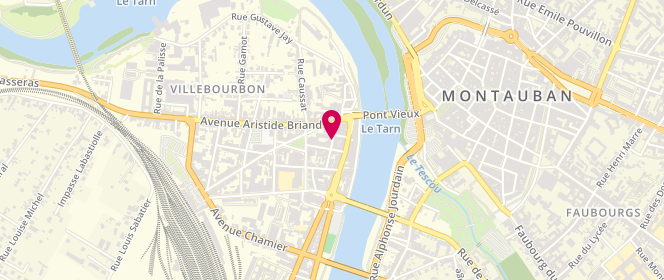 Plan de MJC de Montauban, 23 Rue des Augustins, 82000 Montauban
