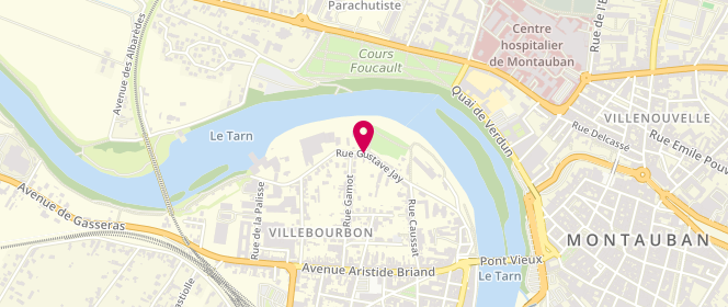 Plan de Accueil de loisirs De Villebourbon, Rue G. Jay, 82000 Montauban