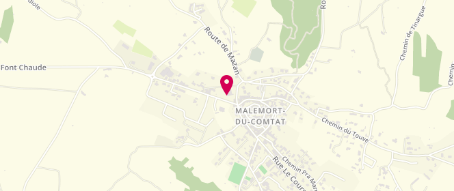 Plan de Accueil de loisirs De Malemort Du Comtat, Ancienne École Maternelle, 84570 Malemort-du-Comtat