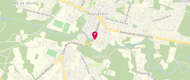 Plan de Accueil de loisirs Roquefort, 42 Place Tillet, 40120 Roquefort