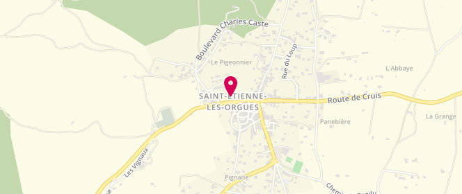 Plan de Accueil de loisirs Saint-Etienne Les Orgues, Ecole, 04230 Saint-Étienne-les-Orgues