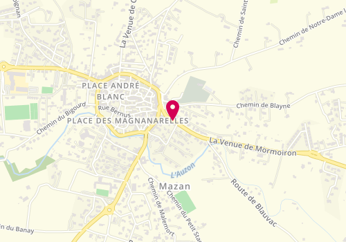 Plan de Centre de loisirs de Mazan, 130 Route de Mormoiron, 84380 Mazan