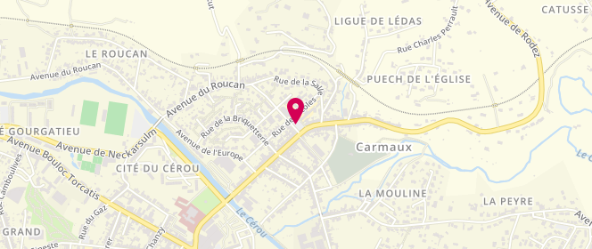 Plan de Centre de loisirs Jean-Baptiste Calvignac - Carmaux, Place Sainte-Cécile, 81400 Carmaux