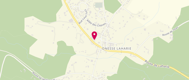 Plan de Accueil de loisirs de Onesse-Laharie, 232 Place des Platanes, 40110 Onesse-Laharie