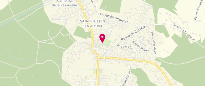 Plan de Espace jeunes de Saint Julien en Born, 99 Place Château d'Eau, 40170 Saint-Julien-en-Born