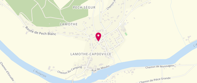 Plan de A.L.A.E de Lamothe Capdeville, 1 Rue de l'Ecole, 82130 Lamothe-Capdeville