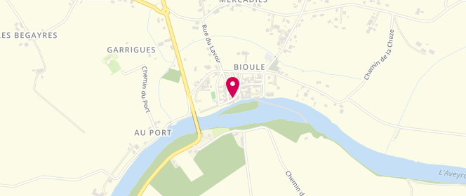 Plan de Accueil de loisirs - Alae Centre De Loisirs De Bioule, Place du Château, 82800 Bioule