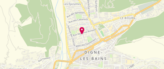 Plan de Accueil périscolaire-Ecole Primaire Joseph Reinach, Avenue Joseph Reinach, 04000 Digne-les-Bains