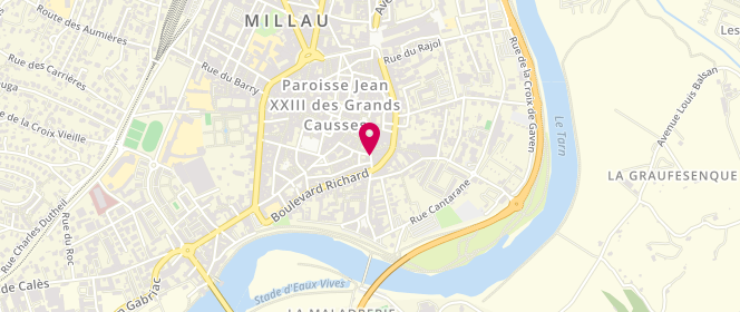 Plan de Association Myriade, 14 Rue Saint Antoine, 12100 Millau