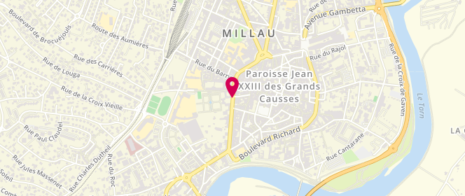 Plan de Millau Capitale du Sport, Boulevard de l'Ayrolles, 12100 Millau