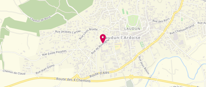 Plan de Accueil de loisirs Françoise Dolto Laudun, Avenue de Boulogne, 30290 Laudun-l'Ardoise