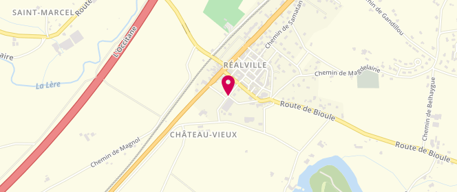 Plan de LSH - Aile réalvilloise, Centre de loisirs de Réalville, 383 Chemin du Château Vieux, 82440 Réalville
