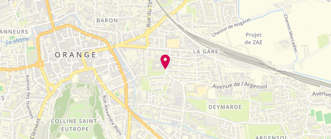 Plan de Accueil de loisirs périscolaire Deymarde, Rue Rodolphe d'Aymard, 84100 Orange