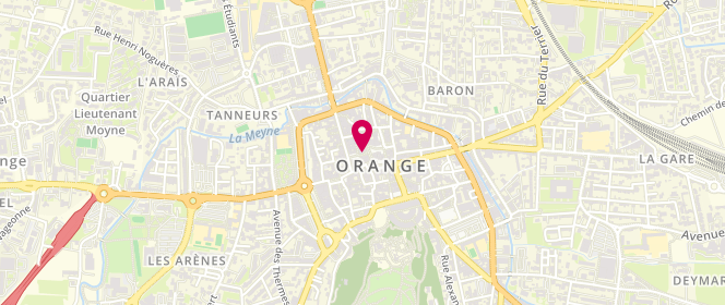 Plan de Accueil de loisirs périscolaire Mistral, Rue Frèdéric Mistral, 84100 Orange