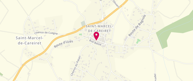 Plan de Centre de loisirs Educatifs de saint Marcel de Careiret, Village, 30330 Saint-Marcel-de-Careiret