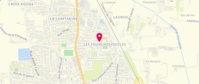 Plan de Accueil de loisirs périscolaire Albert Camus, Rue Joachim du Bellay, 84100 Orange