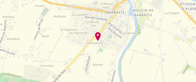Plan de Accueil de loisirs de Barbaste, 26 Boulevard Jean Jacques Rousseau, 47230 Barbaste