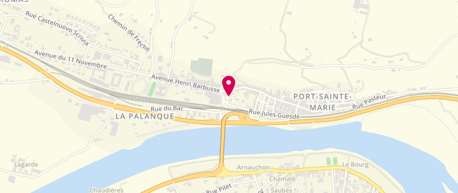 Plan de Accueil de loisirs Ados de Port-Sainte-Marie, Place Mattéo Bandello, 47130 Port-Sainte-Marie