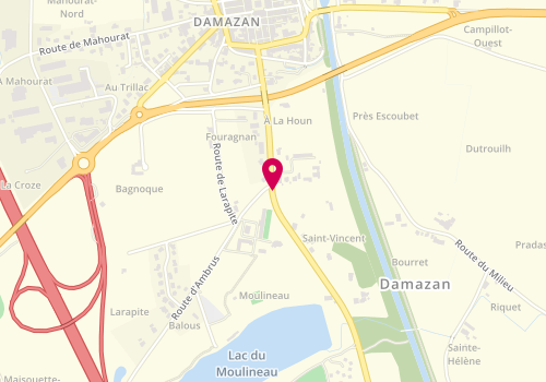 Plan de Centre de loisirs, Route de Buzet, 47160 Damazan