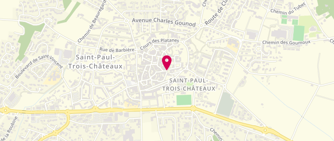 Plan de Accueil de loisirs Scouts et Guides de France - Groupe local de Saint Paul, Place l'Esplan, 26130 Saint-Paul-Trois-Châteaux