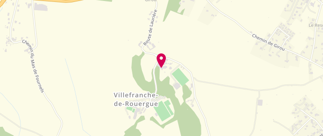 Plan de Centre de loisirs périscolaire Fcpe Villefranche, 623 Route de Lauriere, 12200 Villefranche-de-Rouergue
