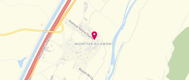 Plan de Accueil de loisirs Claret Monêtier Ventavon, Lieu-Dit le Village, 05110 Monêtier-Allemont