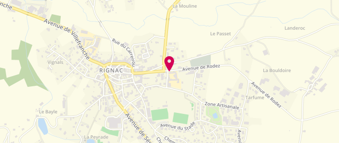 Plan de Accueil de loisirs Les Alzouzous, 25 Avenue de Rodez, 12390 Rignac
