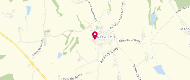 Plan de Accueil périscolaire de Ste-Croix, 254 Rue des Ecoliers, 12260 Sainte-Croix