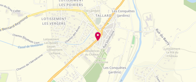 Plan de Accueil de loisirs Tallard-Barcillonnette, Place du Château, 05130 Tallard