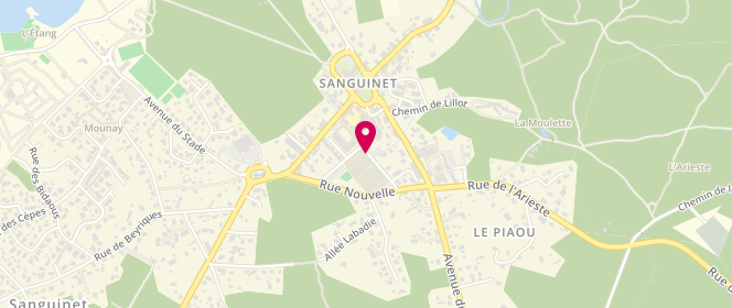 Plan de Accueil de loisirs périscolaire et extrascolaire de Sanguinet, Rue du Chateau d'Eau, 40460 Sanguinet