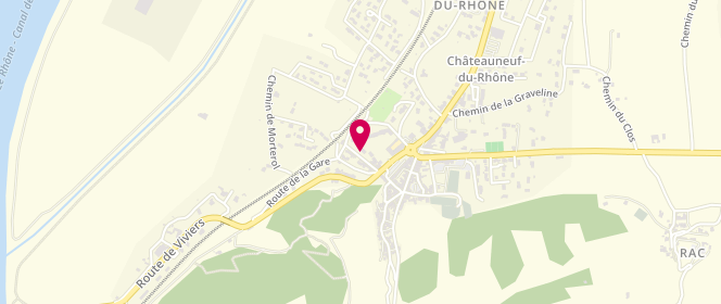 Plan de Accueil de loisirs périscolaire Châteauneuf du Rhône - Kid'O'Chato, 20 Bis Rue de la Combe, 26780 Châteauneuf-du-Rhône