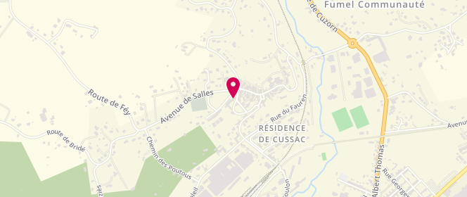 Plan de Accueil de loisirs Ados Fumel Vallee du Lot, Centre Michel Delrieu le Foulon, 47500 Monsempron-Libos