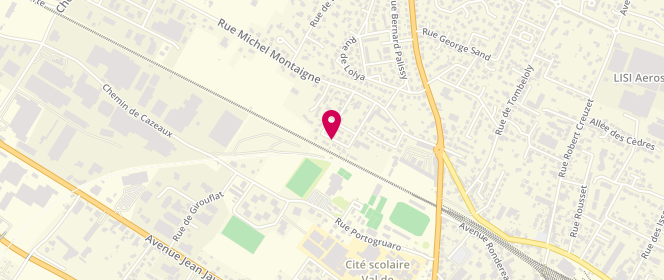 Plan de Centre de loisirs Val de Garonne Marmande, Rue Georges Braque, 47200 Marmande