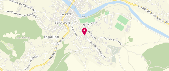 Plan de Centre social Espalion/Estaing, Plateau de la Gare, 12500 Espalion