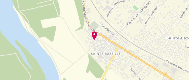 Plan de Accueil de loisirs périscolaire Primaire de Sainte Bazeille, Rue des Sureaux, 47180 Sainte-Bazeille