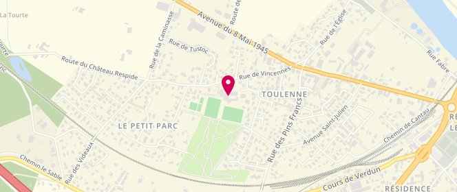 Plan de Accueil périscolaire - École Georges Brassens, 28 Rue de Vincennes, 33210 Toulenne