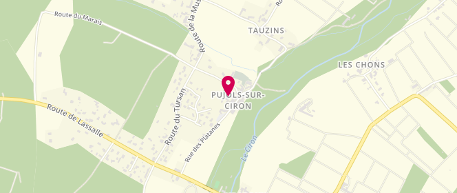 Plan de Accueil périscolaire - Sirp Pujols Sur Ciron, 28 Rue des Platanes, 33210 Pujols-sur-Ciron